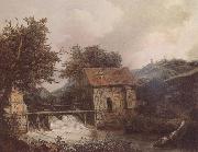 Jacob van Ruisdael Two Watermills oil painting